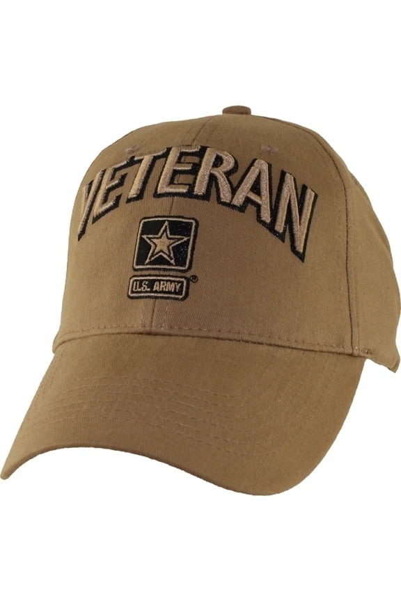 US Army Veteran Baseball Hat Coyote Brown