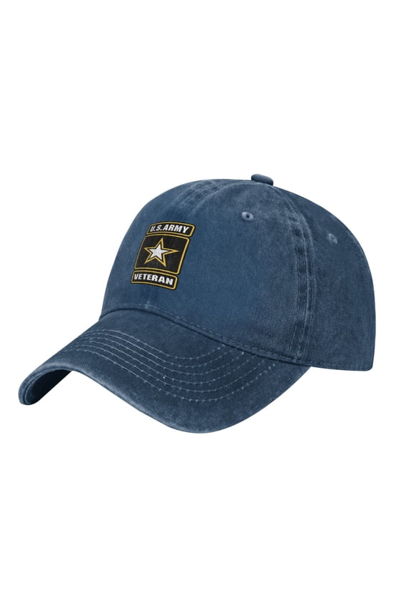 U.S. Army Veteran Logo Adult Adjustable Classic Washed Casquette Cap Hat Baseball Cap For Man For Woman
