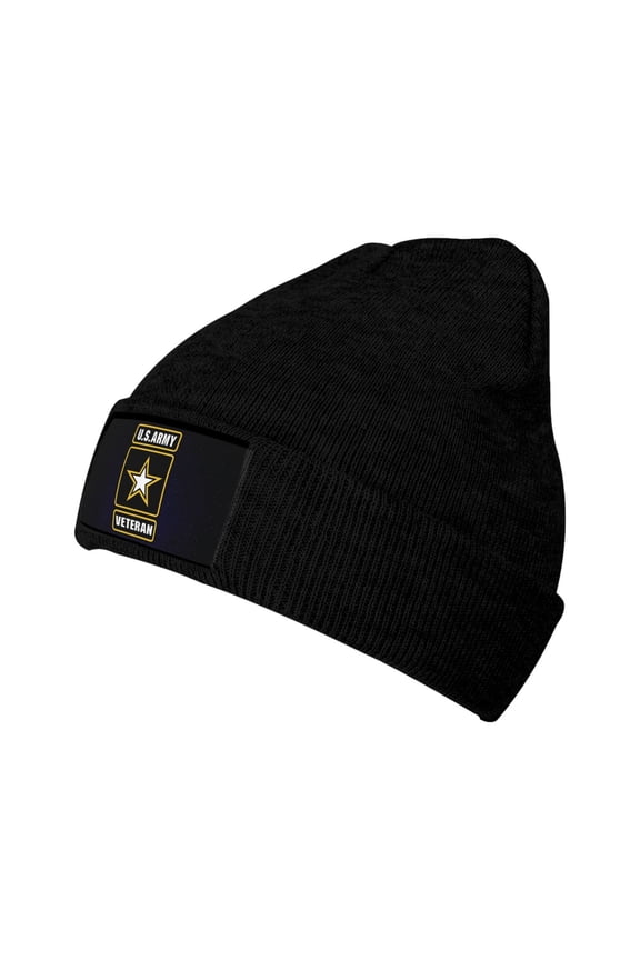U.S. Army Veteran Logo Unisex Adult Knit Beanie For Men Women Warm Snug Hat Cap Knitted Hat