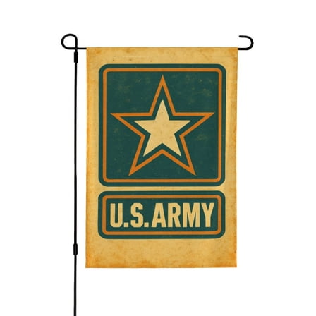 U.S. Army Veteran Logo1 Garden Flag 12.5x18 Inch Double Sided Decorations Outdoor Yard Flags For Outside Lawn Porch Garden Decor