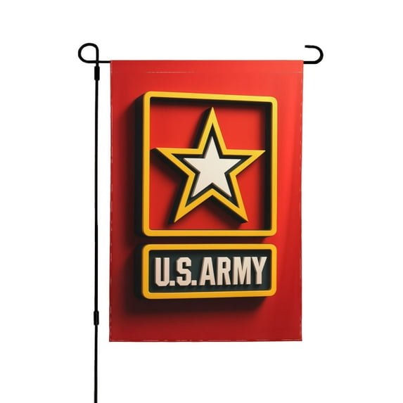 U.S. Army Veteran Logo3 Garden Flag 12.5x18 Inch Double Sided Decorations Outdoor Yard Flags For Outside Lawn Porch Garden Decor