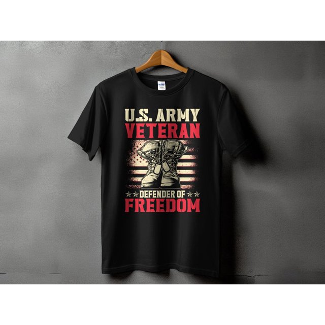 U.S. Army Veteran Shirt , US Army Veteran Defender of Freedom , Gift
