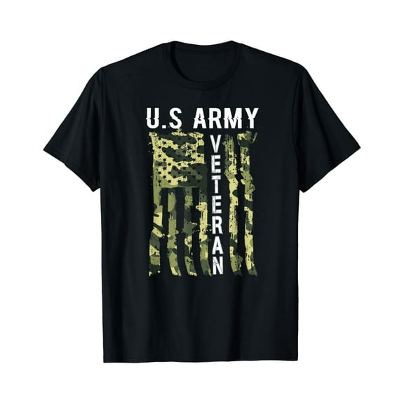 U.S Army Veteran Tee Great USA Camouflage Mens Womens Gift T-Shirt