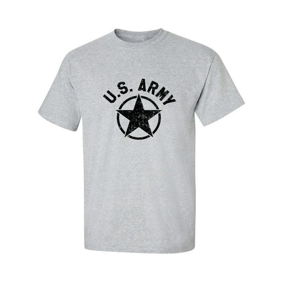 U.S. Army Vintage Arch Logo with black ink Adult Short Sleeve T-shirt