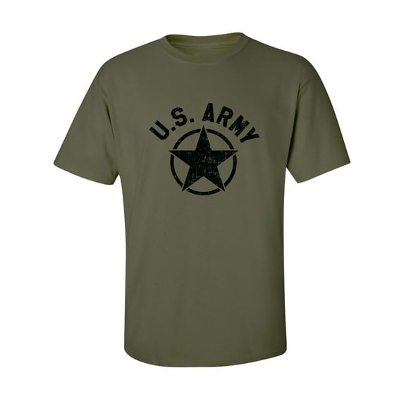 U.S. Army Vintage Arch Logo with black ink Adult Short Sleeve T-shirt