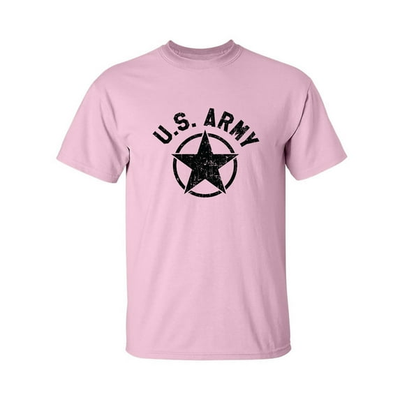 U.S. Army Vintage Arch Logo with black ink Adult Short Sleeve T-shirt