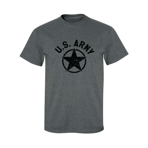 U.S. Army Vintage Arch Logo with black ink Adult Short Sleeve T-shirt
