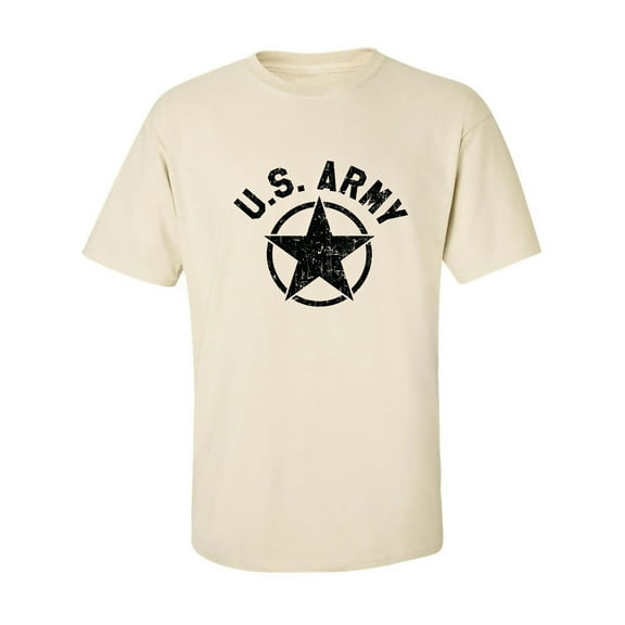 U.S. Army Vintage Arch Logo with black ink Adult Short Sleeve T-shirt
