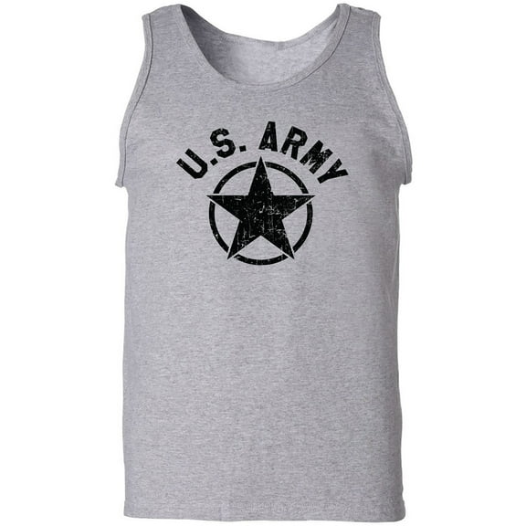 U.S. Army Vintage Arch Logo with black ink Adult Tank Top