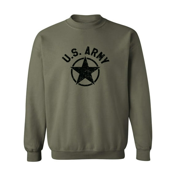 U.S. Army Vintage Arch Logo with black ink Crewneck Sweatshirt