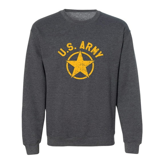 U.S. Army Vintage Arch Logo with gold ink Crewneck Sweatshirt
