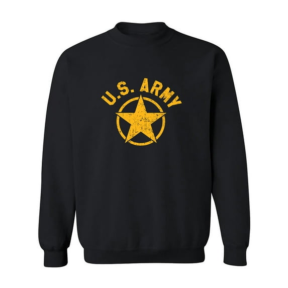 U.S. Army Vintage Arch Logo with gold ink Crewneck Sweatshirt