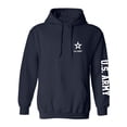 thumbnail image 1 of U.S. Army White Sleeve Print Adult Hooded Sweatshirt, 1 of 3