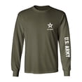 thumbnail image 1 of U.S. Army White Sleeve Print Adult Long Sleeve T-shirt, 1 of 3