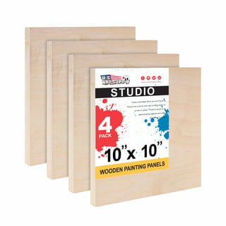 6 Pack Unfinished 9x12 Wooden Canvas Boards for Painting, Crafts, Blank  Deep Cradle (0.87 Inches Thick)