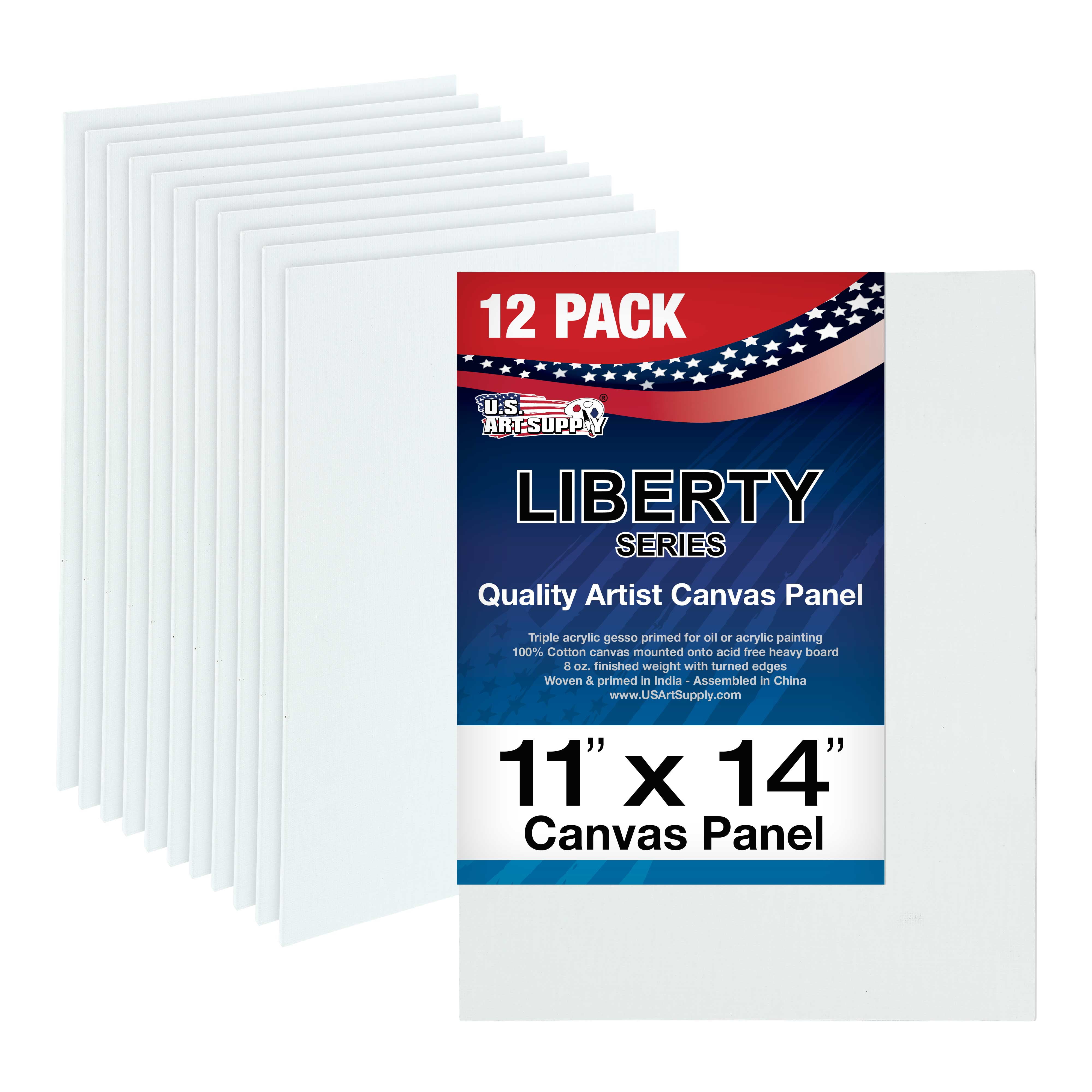 Canvases for Painting, 11 x 14 inch, 42 Pack Painting Canvas, Canvas Boards  for Painting- Gesso Primed Acid-Free 100% Cotton Canvas Panels for