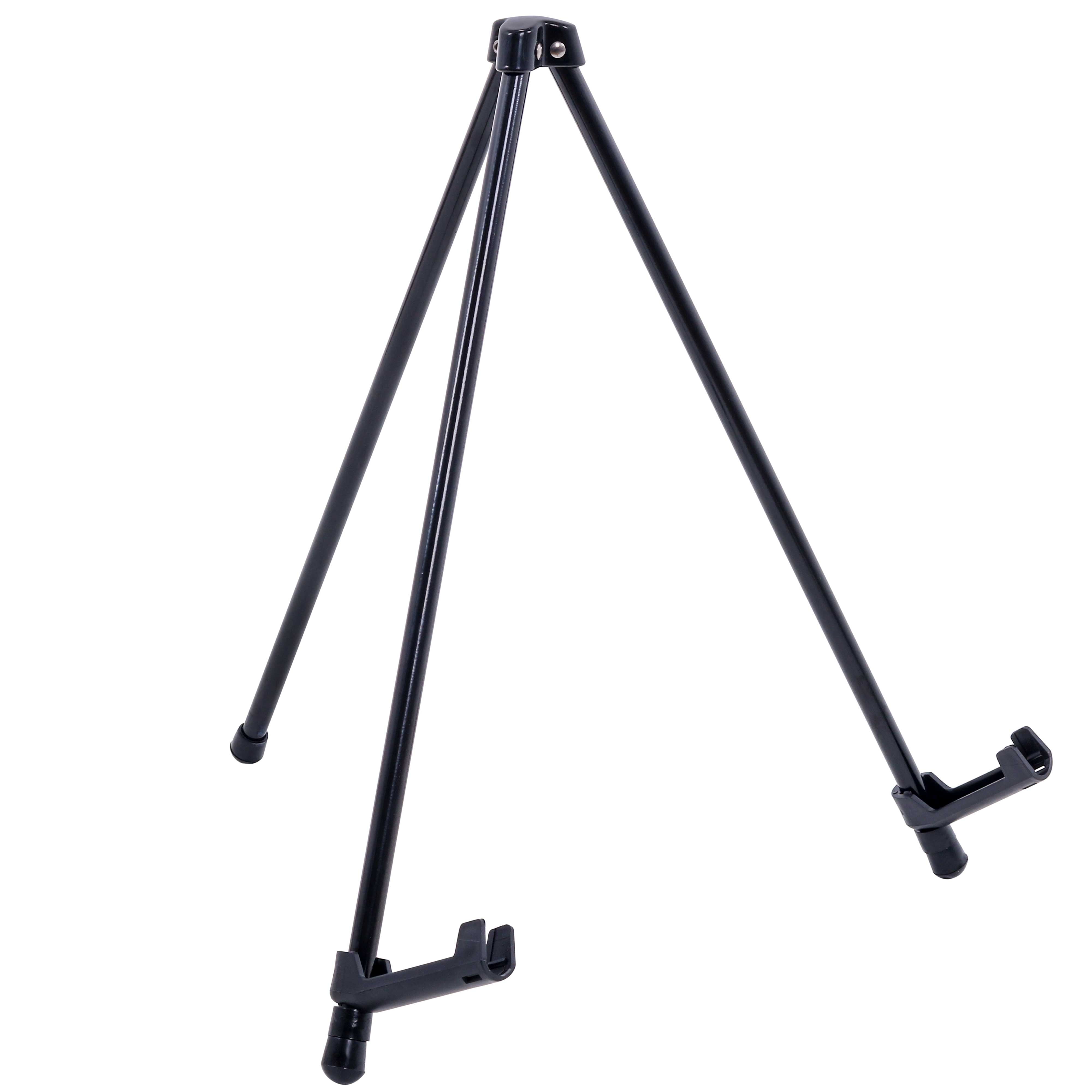 14" Black Steel Tabletop Display Easel with Adjustable Holders