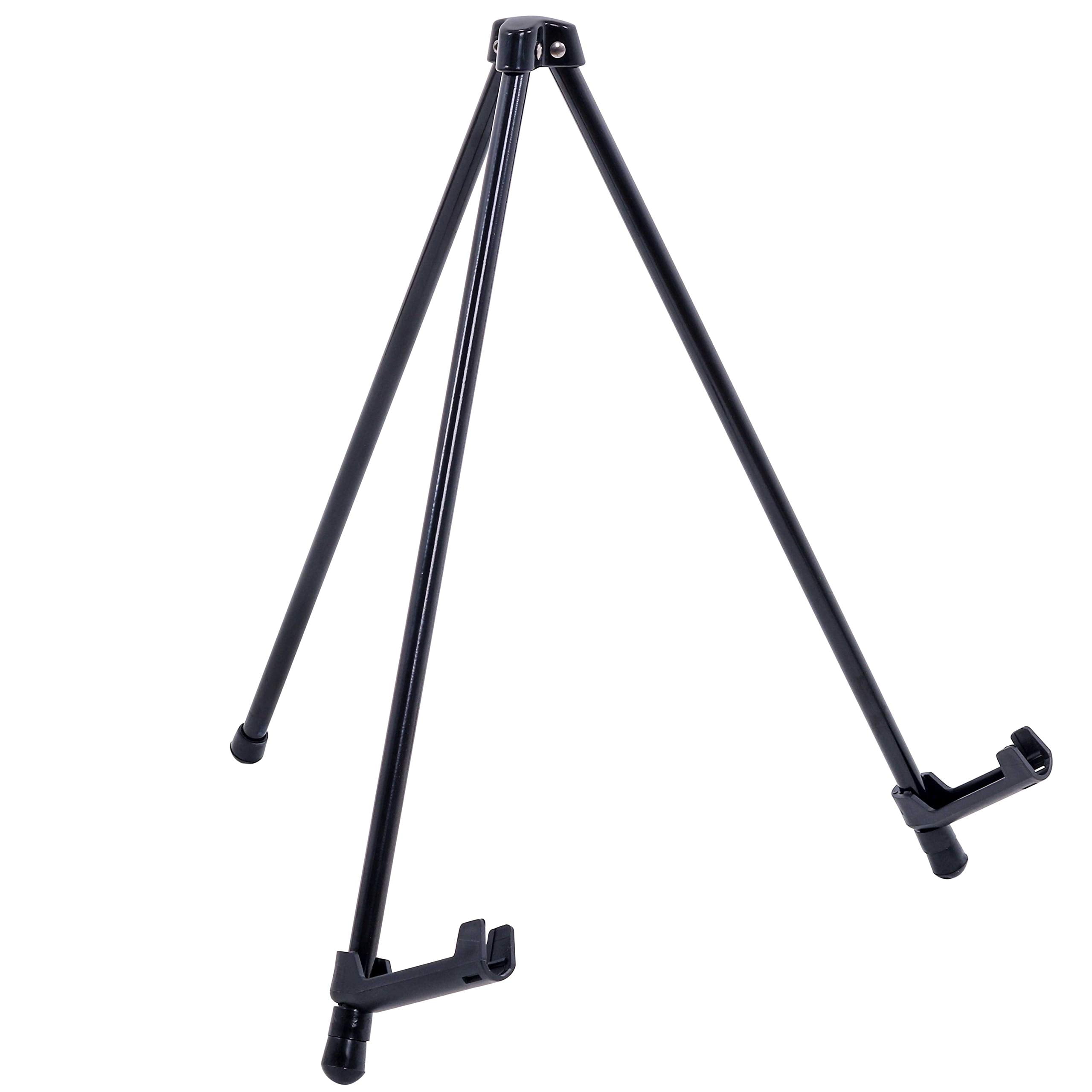 14" Black Steel Tabletop Display Easel with Adjustable Holders