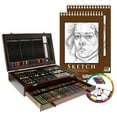 U.S. Art Supply 143 PieceMega Artist Set with Color Wheel and Bonus Sketching Pads