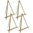 thumbnail image 1 of U.S. Art Supply 16" Natural Wood Display Stand A-Frame Artist Easel (Pack of 4) Adjustable Wooden Tripod Tabletop Holder, 1 of 5