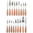 thumbnail image 1 of U.S. Art Supply 18-Piece Artist Stainless Steel Palette Knife Set - Wood Hande Flexible Spatula Painting Knives for Color Mixing Spreading, Applying Oil, Acrylic, Pouring Paint on Canvases, Cake Icing, 1 of 6