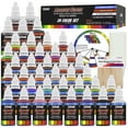 thumbnail image 1 of U.S. Art Supply 36 Color Deluxe Acrylic Airbrush, Leather & Shoe Paint Set with Cleaner, Thinner, 50-Plastic Mixing Cups, 50-Wooden Mix Sticks and Color Mixing Wheel, 1 of 9