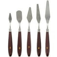 thumbnail image 1 of U.S. Art Supply 5-Piece Stainless Steel Palette Knife Set - Flexible Spatula Painting Knives for Color Mixing, Spreading, Applying Oil & Acrylic Paint on Canvases, Cake Icing, 3D Printer Removal Tool, 1 of 6