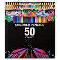 thumbnail image 1 of U.S. Art Supply 50 Piece Adult Coloring Book Artist Grade Colored Pencil Set - Vibrant Colors, Smooth Art Drawing, Sketching, Shading, Blending - Fun Activities for Kids, Students, Adults, Beginners, 1 of 6
