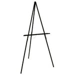 U.S. Art Supply 64" Black Wooden Easel Stand - Adjustable A-Frame Tripod for Painting, Drawing, Photos & Signs - Lightweight Easels, Wood Easel Stand for Sign Wedding Display 40" Canvas Capacity