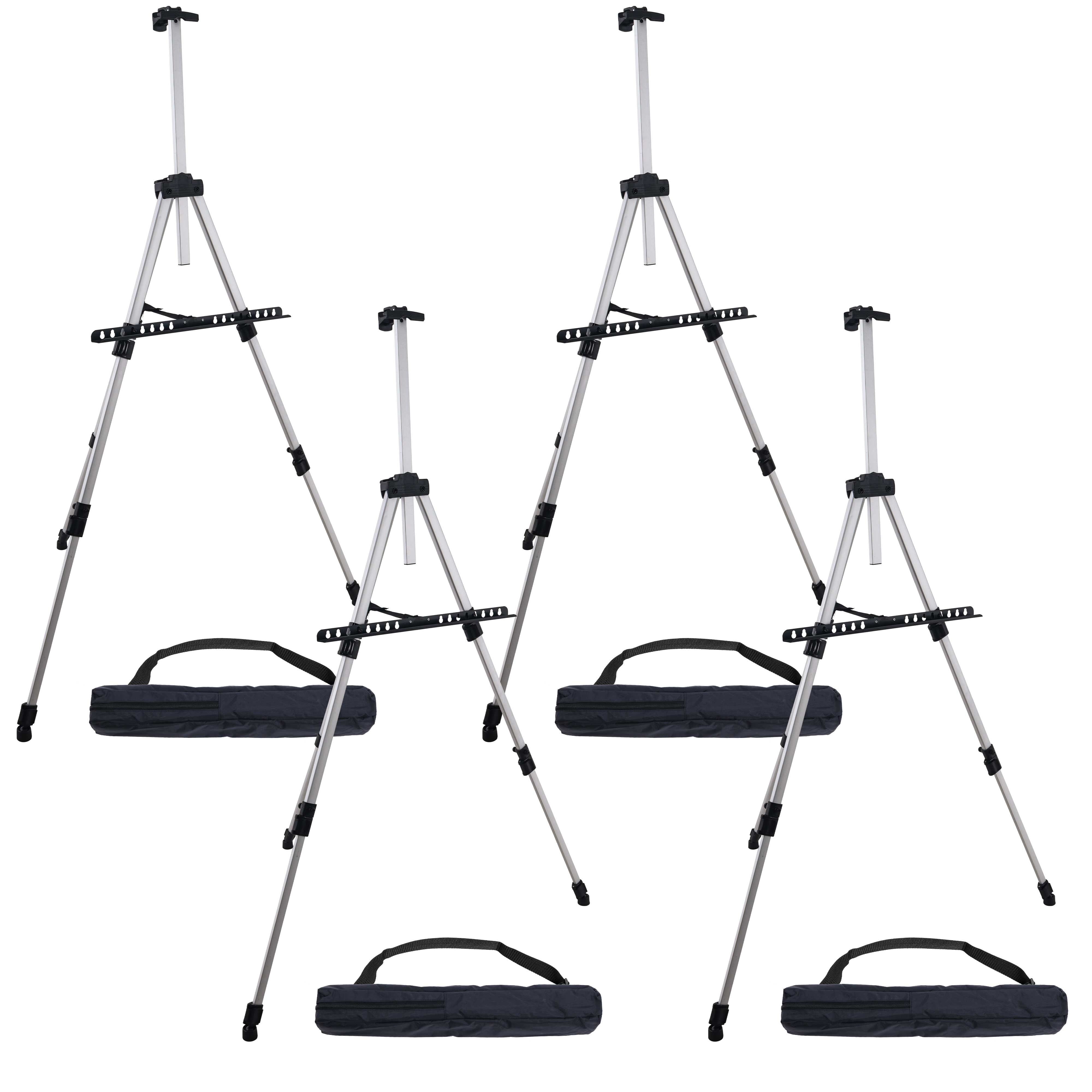 66 Aluminum Tripod Artist Field and Display Easel Stand - Adjustable Height  20 to 5.5 Feet, 66” Easel - Gerbes Super Markets