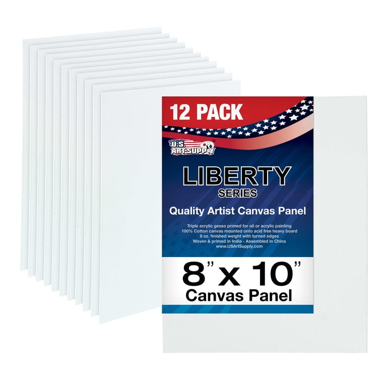 U.S. Art Supply Canvas Panel Boards 8x10 Inch, 12-Pack photo 1