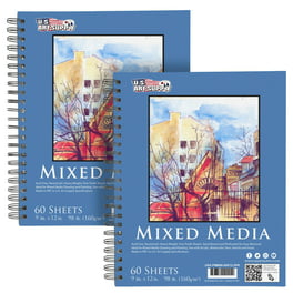  Strathmore 200 Series Canvas Paper, Tape Bound Pad, 9x12  inches, 10 Sheets (115lb/187g) - Artist Paper for Adults and Students - Oil  Paint, Acrylic Paint, Mixed Media, Art Journaling : Arts