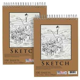 AGPTEK Sketch Book 9X12 ，Sketch Pad 100 Sheets，2 Pack，60lb / 100g/m2, 2  packs - Kroger