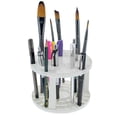 thumbnail image 1 of U.S. Art Supply Plastic Artist Round 50 Hole Paint Brush Holder and Organizer - Rack Holds Paintbrushes, Makeup Cosmetic Brushes, Pencils, Pens, Markers, Art Tools, Desk Stand - Students, Teachers, 1 of 6