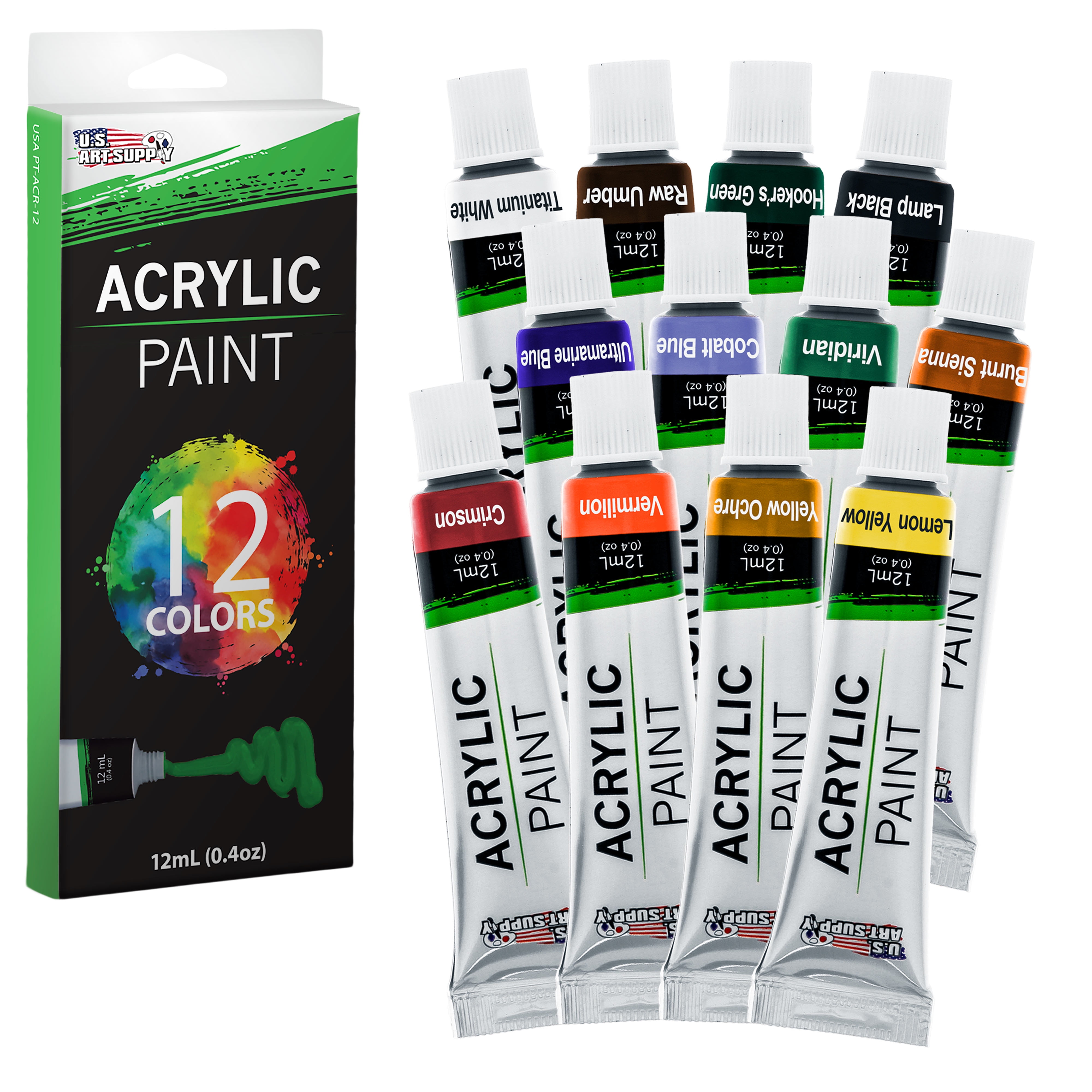 Nasco Bulk-Krylic® Acrylic Paint - Set of 12 Quarts