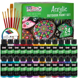 Lartique Professional Acrylic Paint Set, 47 Piece Paint Set for Adults and  Kids with Art Painting Supplies 