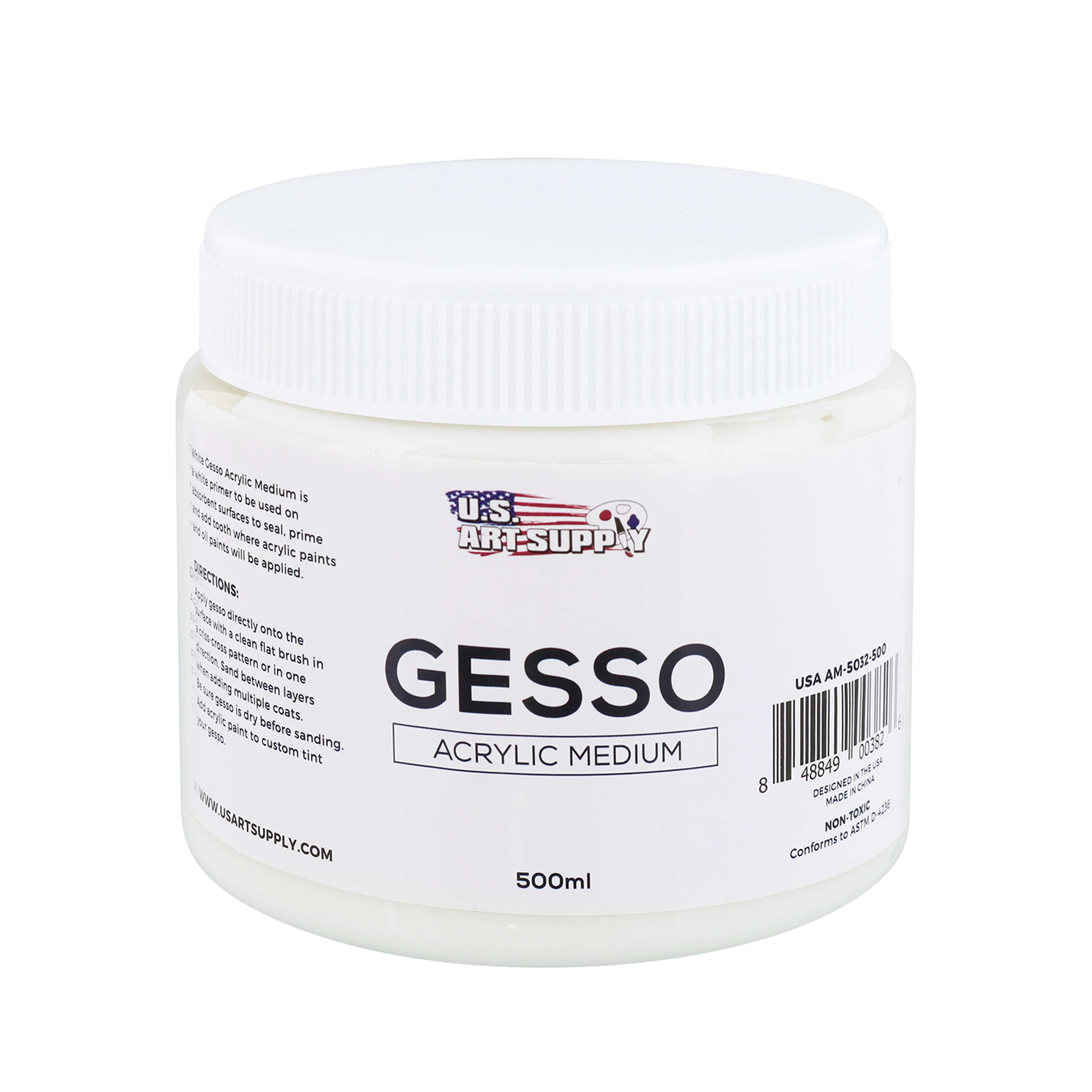 7 Artists Gesso Primer for Acrylic Painting 1000 ml Gesso Primer - Canvas  Primer for Acrylic Paints - Acrylic Primer – White Gesso
