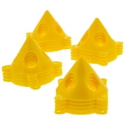 U.S. Art Supply Yellow Triangular Mini Pouring Paint Support Stands (Pack of 20)