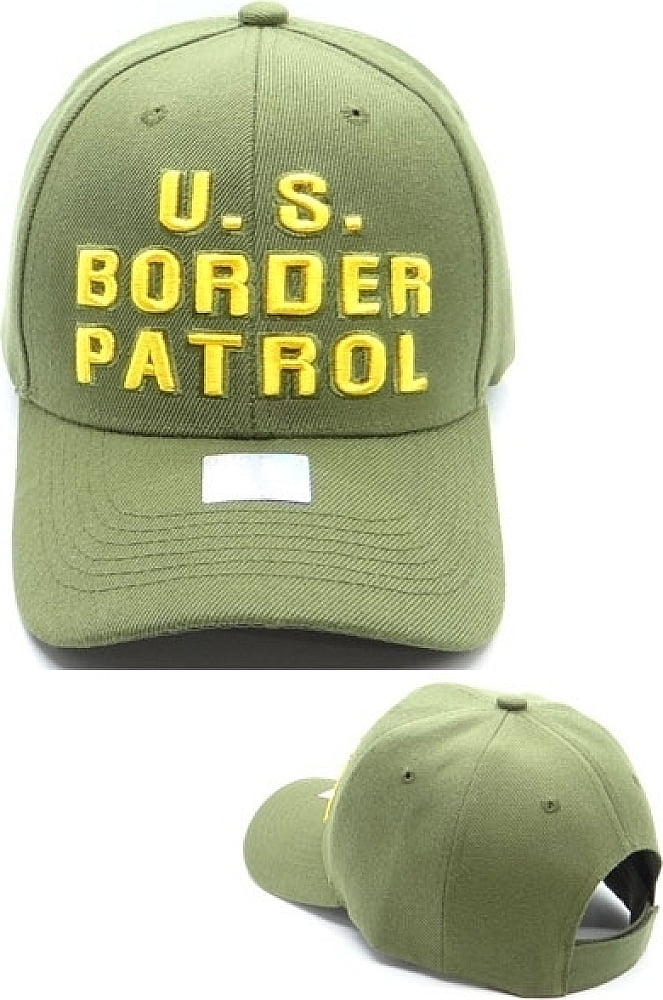 U.S. Border Patrol Mens Cap [Olive Green/Gold - Adjustable] - Walmart.com