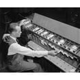 thumbnail image 1 of U.S. Bureau Of The Census Computer Operator At A Punch Card Sorter History (24 x 18), 1 of 1
