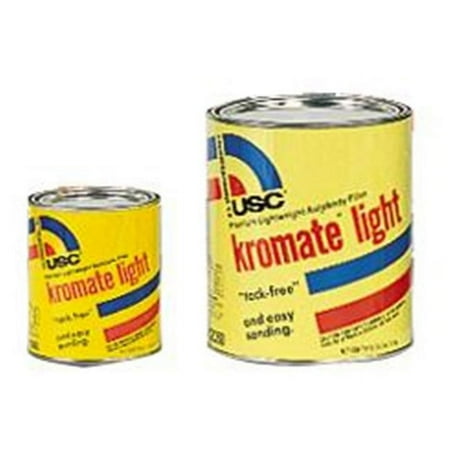 U S CHemical & Plastics US12050 Kromate Light Quality Lightweight Gold gal Autobody Filler