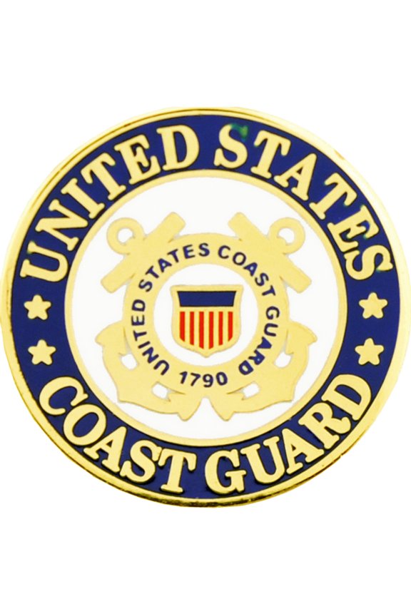 U.S. COAST GUARD, LOGO II Small - Original Artwork, Expertly Designed PIN - 0.75"