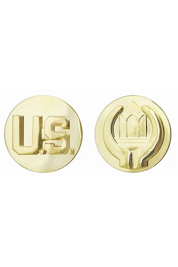 U.S. & Chaplains Assistant Collar Devices Novelty Lapel Pin Set 1"D