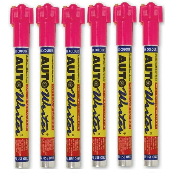 U.S. Chemical & Plastics AUTOWRITER Auto Writer PENS PINK (USC-37002) - 6 Pens