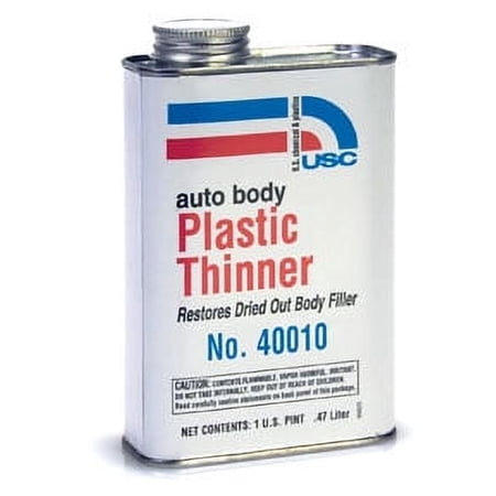 US Chemical 40010 Plastic Thinner, 16 oz Can, Amber Brown, Liquid