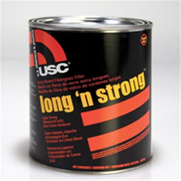 U S Chemical & Plastics  Long N Strong Long Strand Fiberglass Filler - Quart