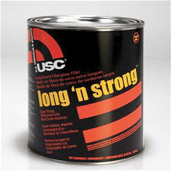 US Chemical Long 'N Strong 23020 Body Filler, 1 qt Can, Olive-Drab, Liquid