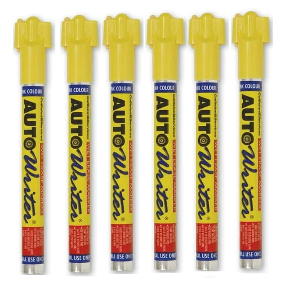 U.S. Chemical & Plastics YfulYde Auto Writer PENS YELLOW (USC-37003) - 6 Pens