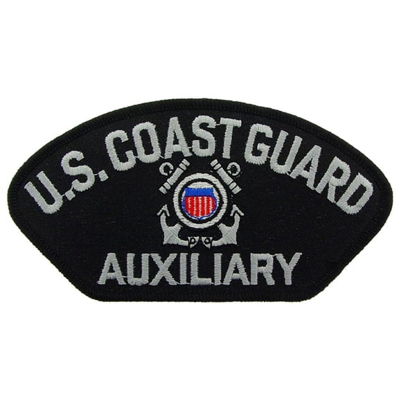 U.S. Coast Guard Auxiliary Hat Patch 2 3/4" x 5 1/4"