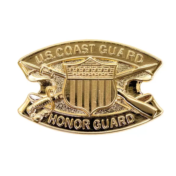 U.S. Coast Guard Badge Honor Guard Genuine Regulation Size USCG Military Issue